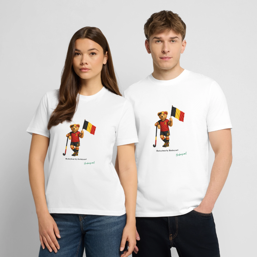Hockeybear Belgien – WM Fanshirt | Hockeycarl - Weiß