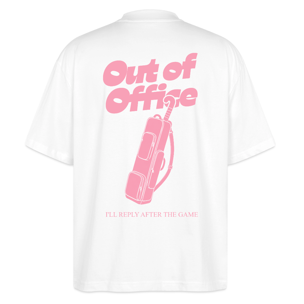 Out of Office – Organic Oversized T-Shirt - Weiß