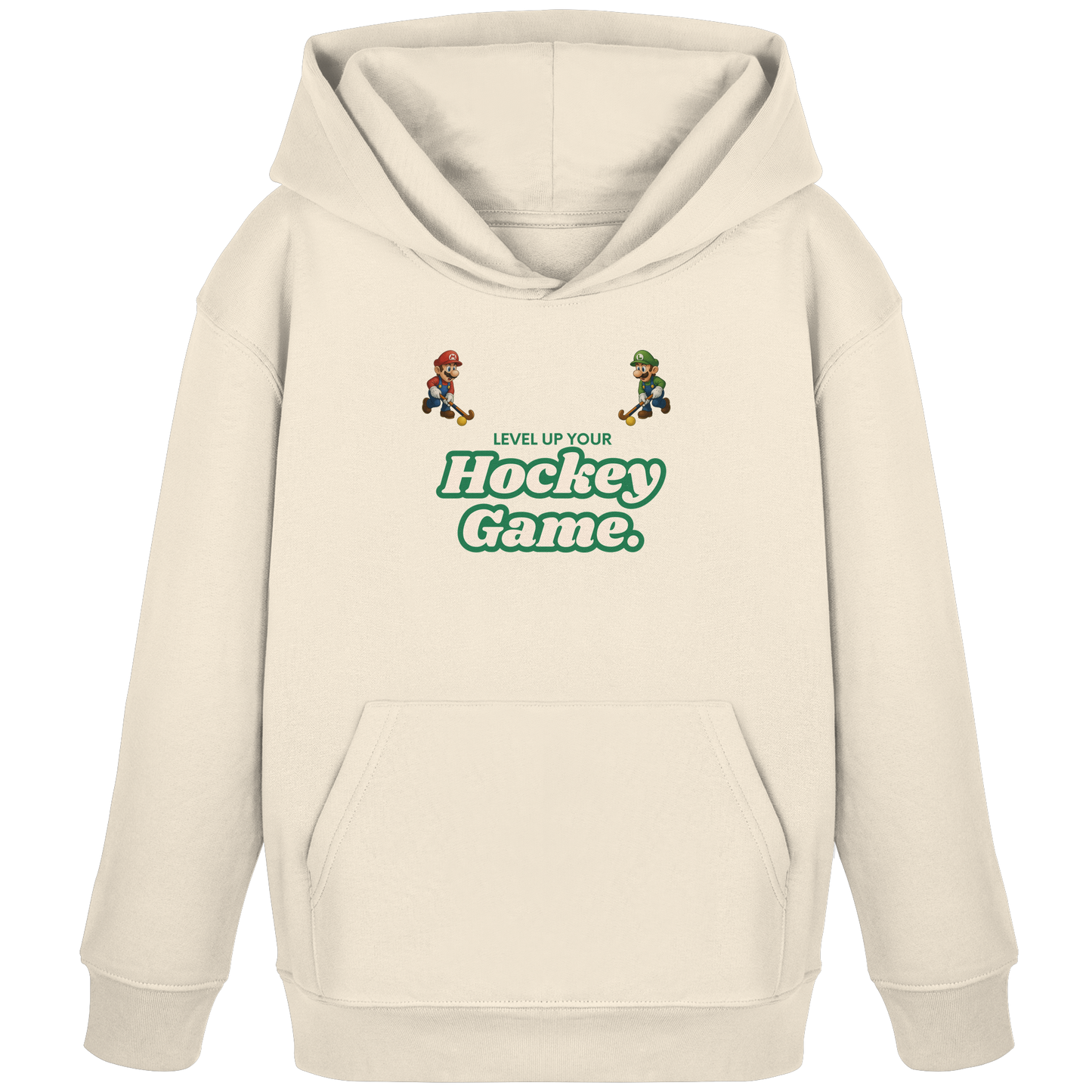 LEVEL UP YOUR HOCKEY GAME - Kids Organic Hoodie - Hockeycarl