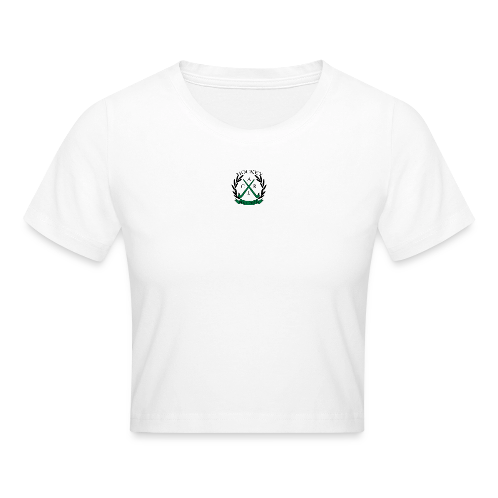 Hockey or Me – Cropped Frauen T-Shirt - Weiß