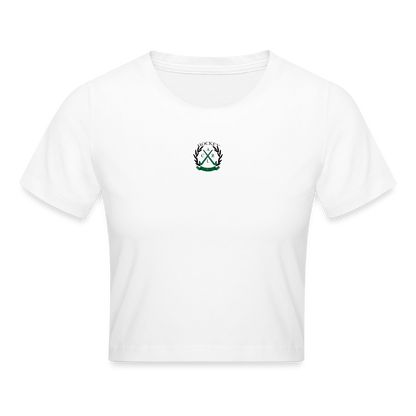 Hockey or Me – Cropped Frauen T-Shirt - Weiß
