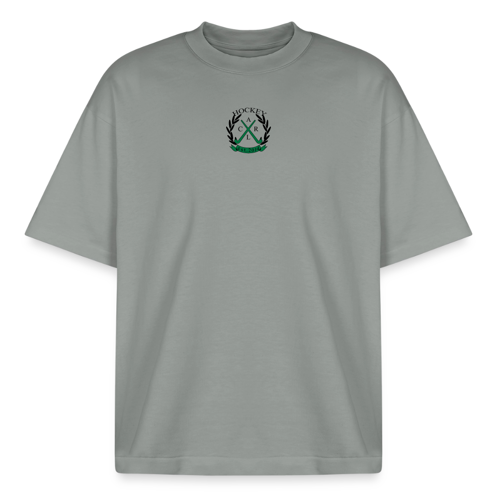 Loaded for Game Day – Boxy Heavyweight Organic Shirt - Nebelgrau