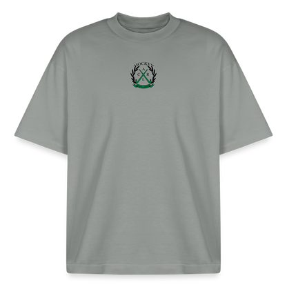 Loaded for Game Day – Boxy Heavyweight Organic Shirt - Nebelgrau