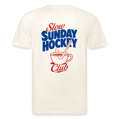 "Slow Sunday Hockey Club" T-Shirt – Unisex Bio-T-Shirt - Naturweiß 