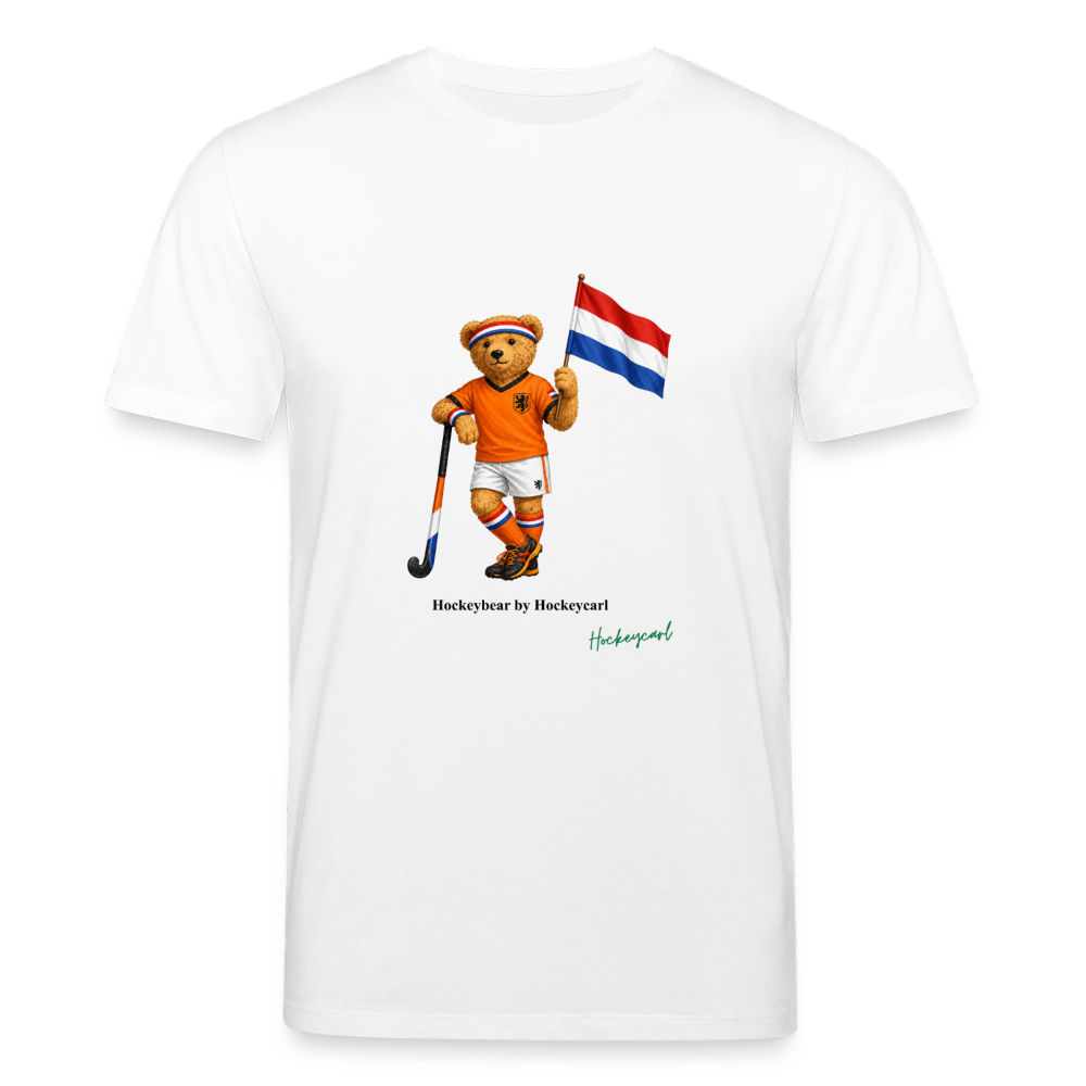 Hockeybear Niederlande – WM Fanshirt | Hockeycarl - Weiß