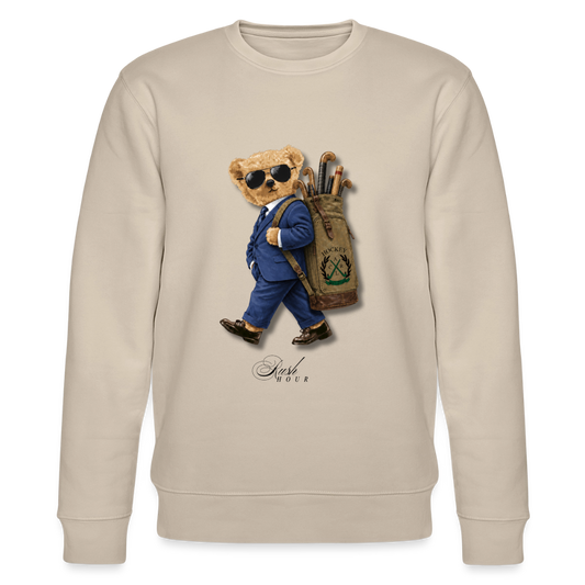Rush Hour Hockey Bear Unisex Sweater – Vintage Hockey Lifestyle - Beige