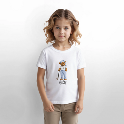 "Hockey Dreams" Kinder T-Shirt - Weiß