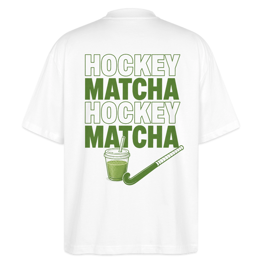 Hockey Matcha Oversized T-Shirt - Weiß