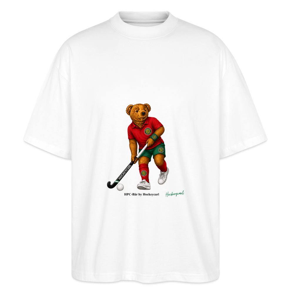 Hamburger Polo Club HPC-Bär Oversized T-Shirt – Hockeybear by Hockeycarl - Weiß