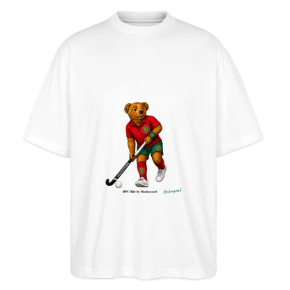 Hamburger Polo Club HPC-Bär Oversized T-Shirt – Hockeybear by Hockeycarl - Weiß