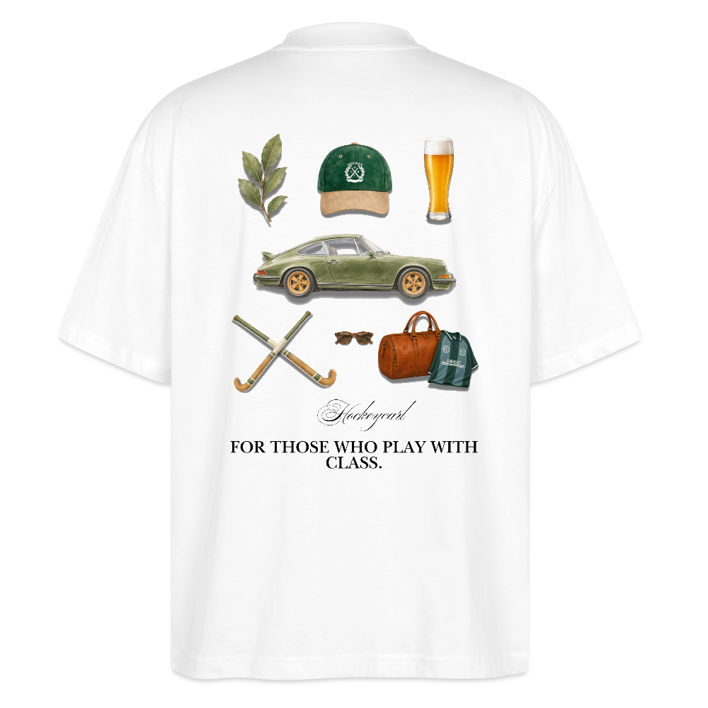 For Those Who Play With Class – Organic Oversize Shirt - Weiß