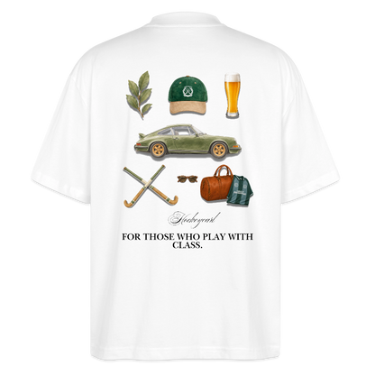For Those Who Play With Class – Organic Oversize Shirt - Weiß
