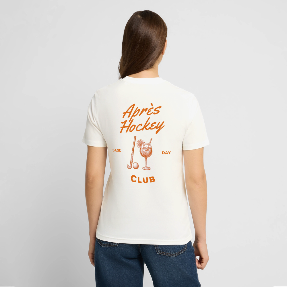 Unisex Bio T-Shirt – Aprés Hockey Club - Naturweiß 
