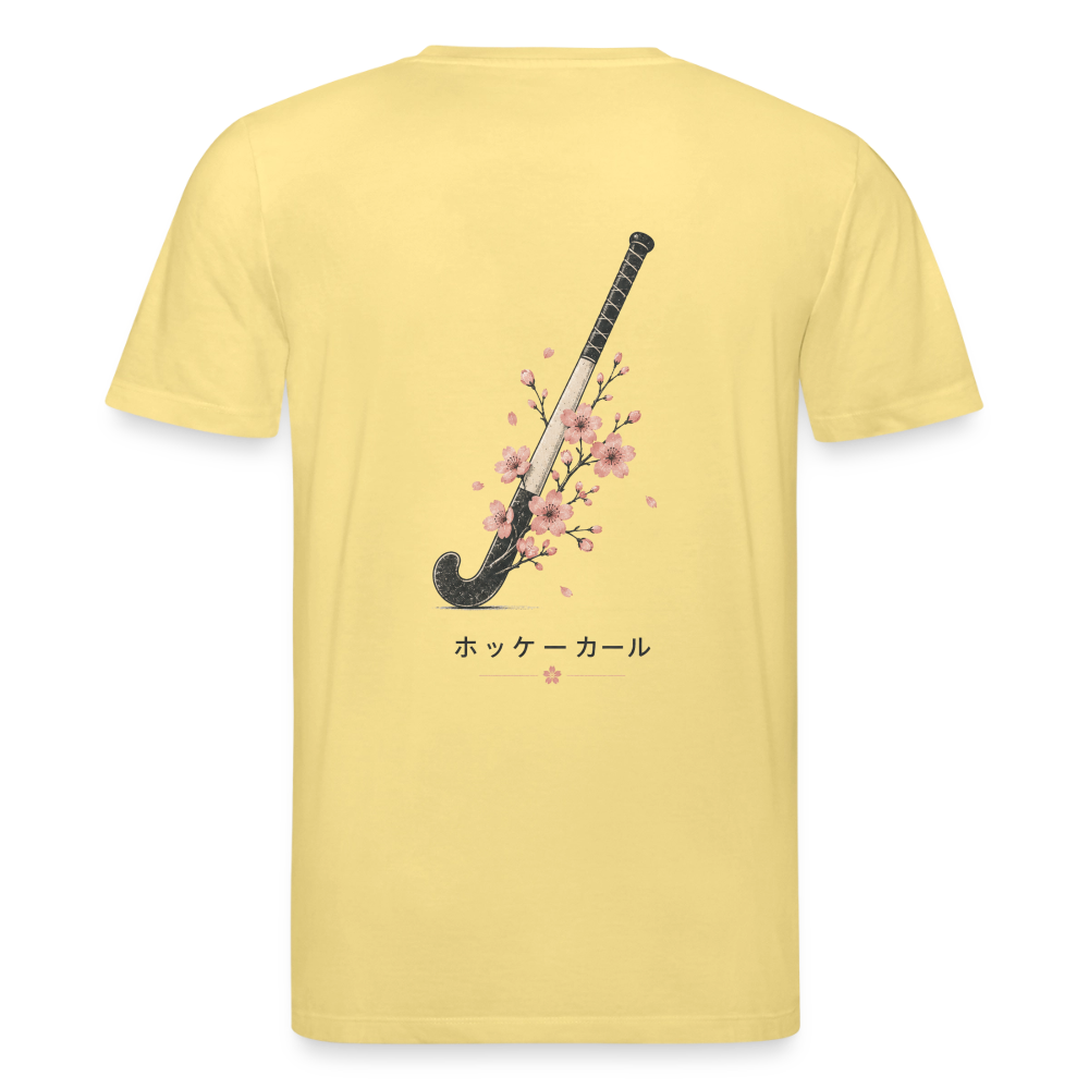 Hockeycarl Sakura Stick Unisex T-Shirt – Bio-Baumwolle - Gelb Viva 