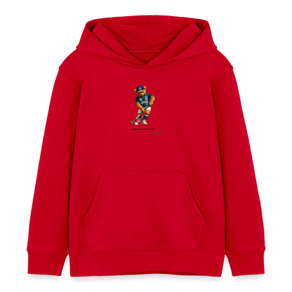 Hockeybear Kids Hoodie - Rot