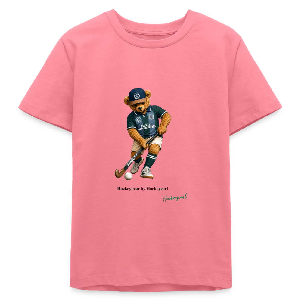 Hockeybear by Hockeycarl – Teenager Bio T-Shirt - Pink 