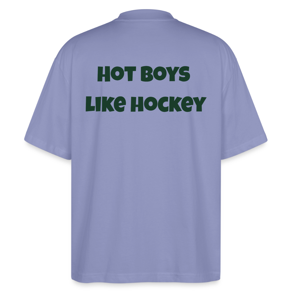 Hot Boys Like Hockey – Organic Oversized Shirt - Violett