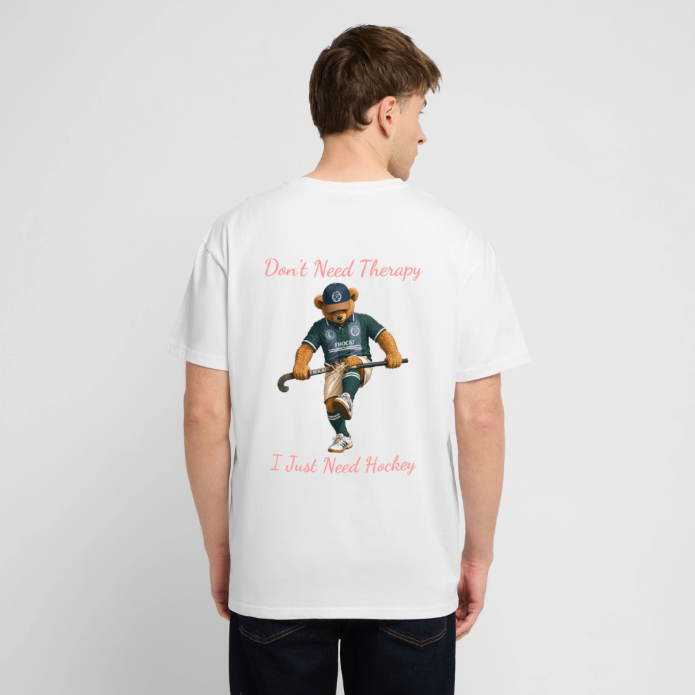 Don't Need Therapy – I Just Need Hockey Oversized T-Shirt - Weiß