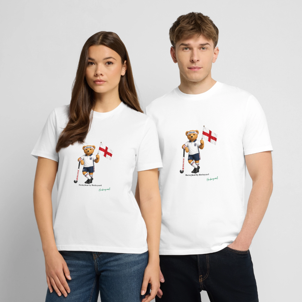 Hockeybear England – WM Fanshirt | Hockeycarl - Weiß