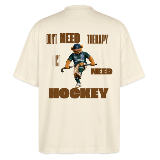 Hockeycarl „Need Hockey“ Oversized T-Shirt – Natural - Natur