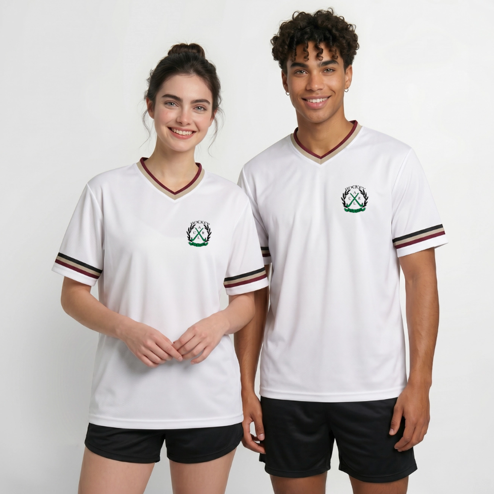 Hockeycarl Hockey Addict Mesh Trikot - Offwhite/Bordeaux
