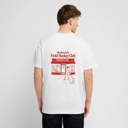 Hockeycarl Field Hockey Club Oversized T-Shirt – Vintage Backprint - Weiß