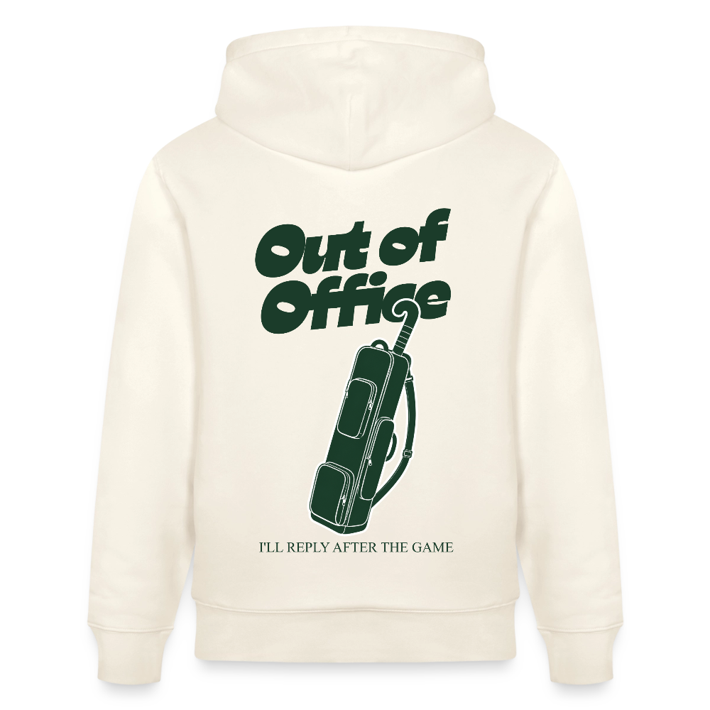 Out of Office – Organic Unisex Hoodie - Naturweiß 