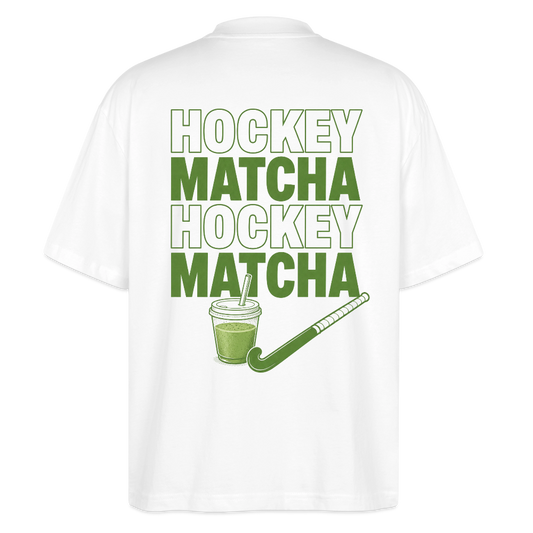 Hockey Matcha Oversized T-Shirt - Weiß