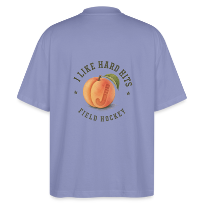 Like Hard Hits Field Hockey Oversized T-Shirt - Violett