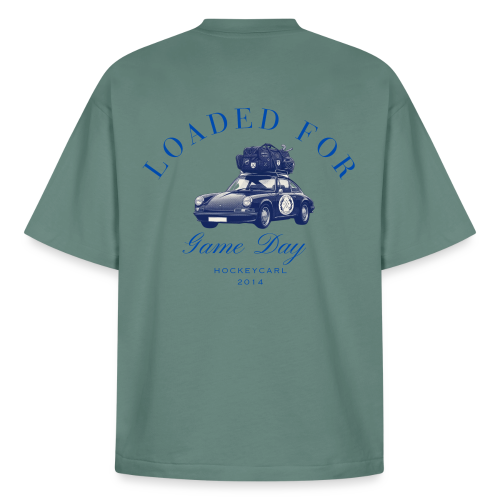 Loaded for Game Day – Boxy Heavyweight Organic Shirt - Grüner Bucht