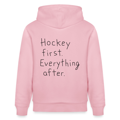 Hockey First – Organic Unisex Hoodie - Hellrosa
