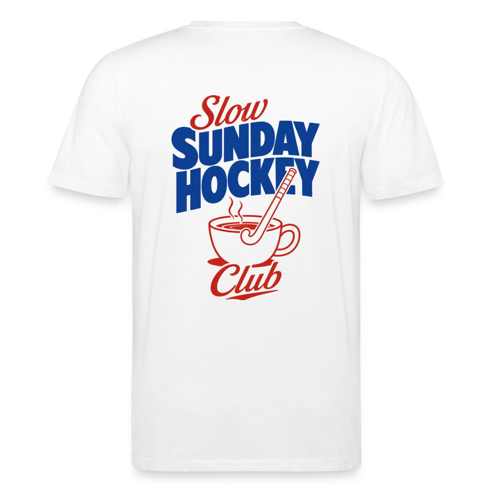 "Slow Sunday Hockey Club" T-Shirt – Unisex Bio-T-Shirt - Weiß
