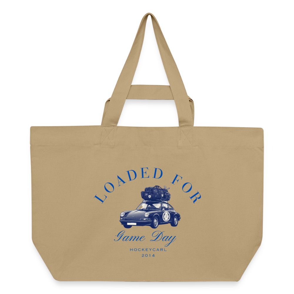 Loaded for Game Day – Recycled Canvas Bag - Karamell 