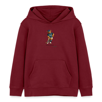 Hockeybear Kids Hoodie - Burgunderrot