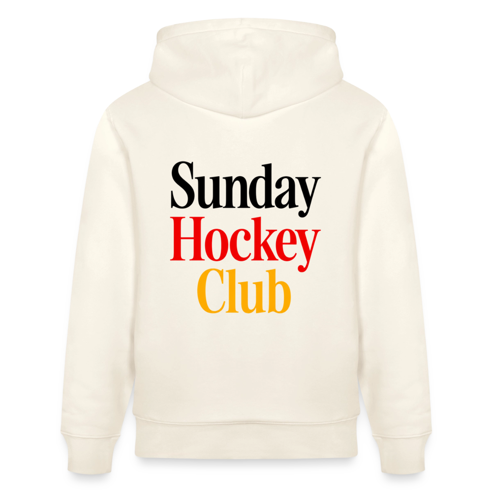 "Sunday Hockey Club" Hoodie – Unisex Bio-Hoodie - Naturweiß 