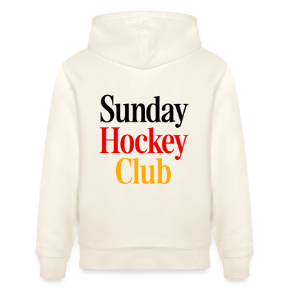"Sunday Hockey Club" Hoodie – Unisex Bio-Hoodie - Naturweiß 