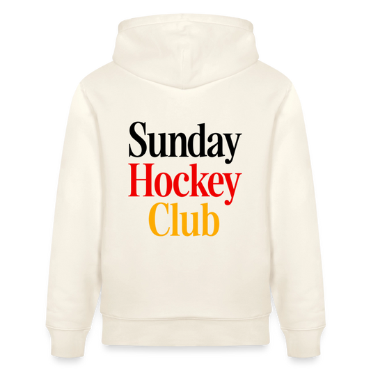 "Sunday Hockey Club" Hoodie – Unisex Bio-Hoodie - Naturweiß 