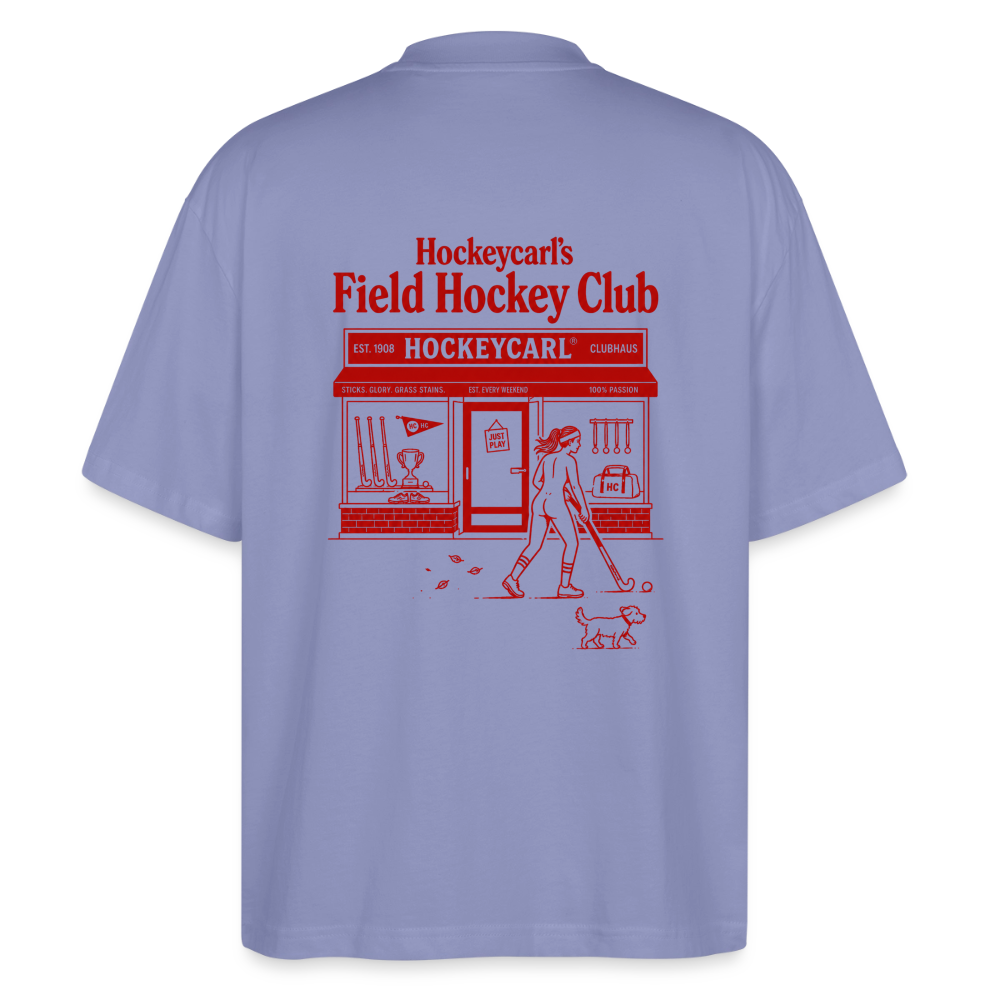 Hockeycarl Field Hockey Club Oversized T-Shirt – Vintage Backprint - Violett