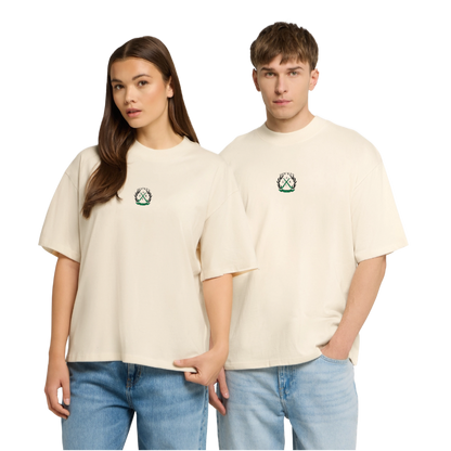 Like Hard Hits Field Hockey Oversized T-Shirt - Natur