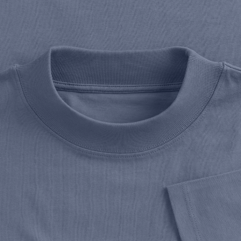 Hockey Maus Boxy Damen T-Shirt – Cropped Fit - Blaugrau