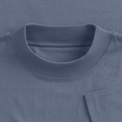 Hockey Maus Boxy Damen T-Shirt – Cropped Fit - Blaugrau