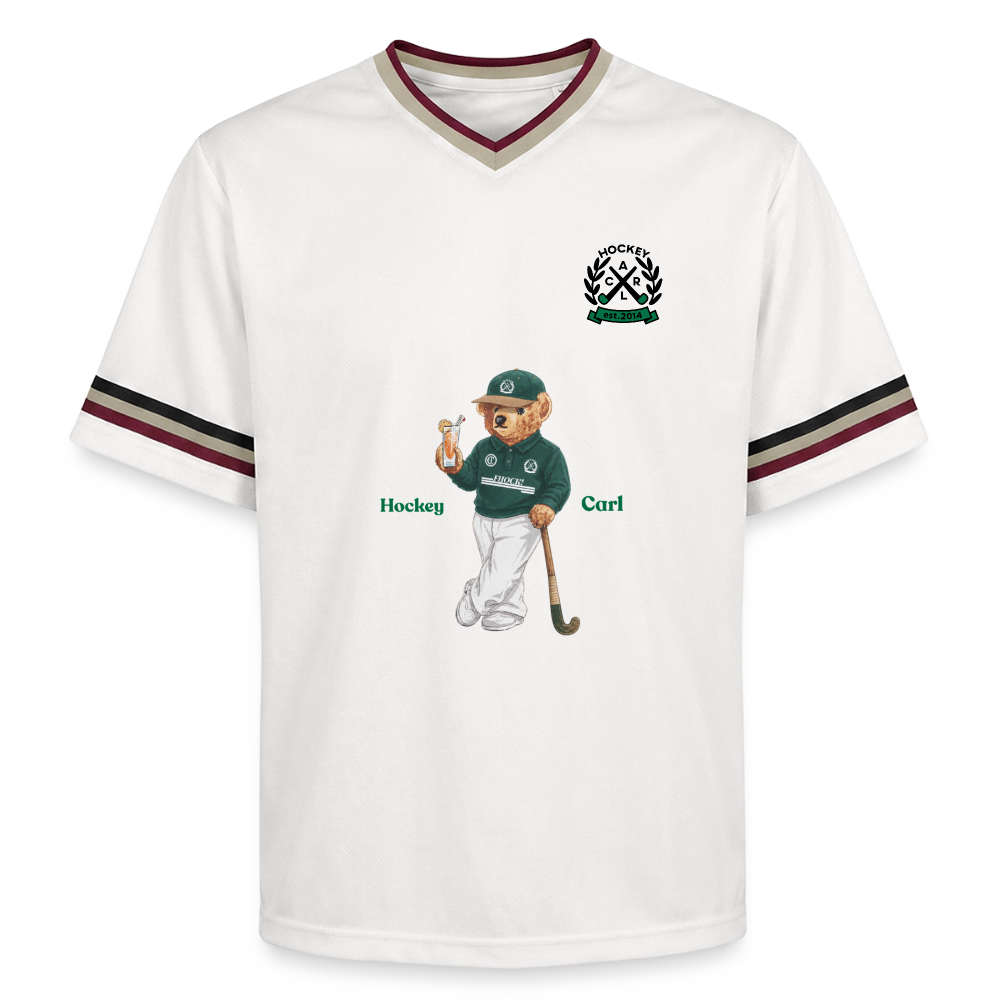 Vintage Hockey Bear Mesh Jersey – Unisex Sporttrikot - Offwhite/Bordeaux