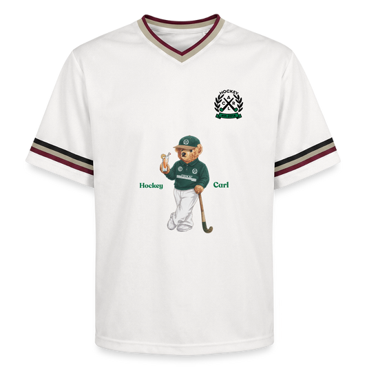 Vintage Hockey Bear Mesh Jersey – Unisex Sporttrikot - Offwhite/Bordeaux