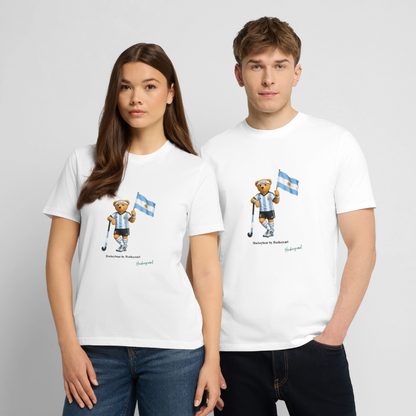 Hockeybear Argentinien – WM Fanshirt | Hockeycarl - Weiß