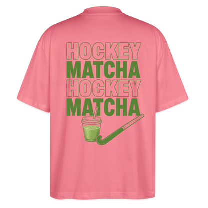 Hockey Matcha Oversized T-Shirt - Pink 