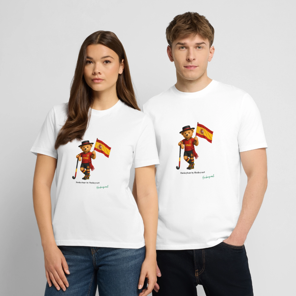 Hockeybear Spanien – WM Fanshirt | Hockeycarl - Weiß