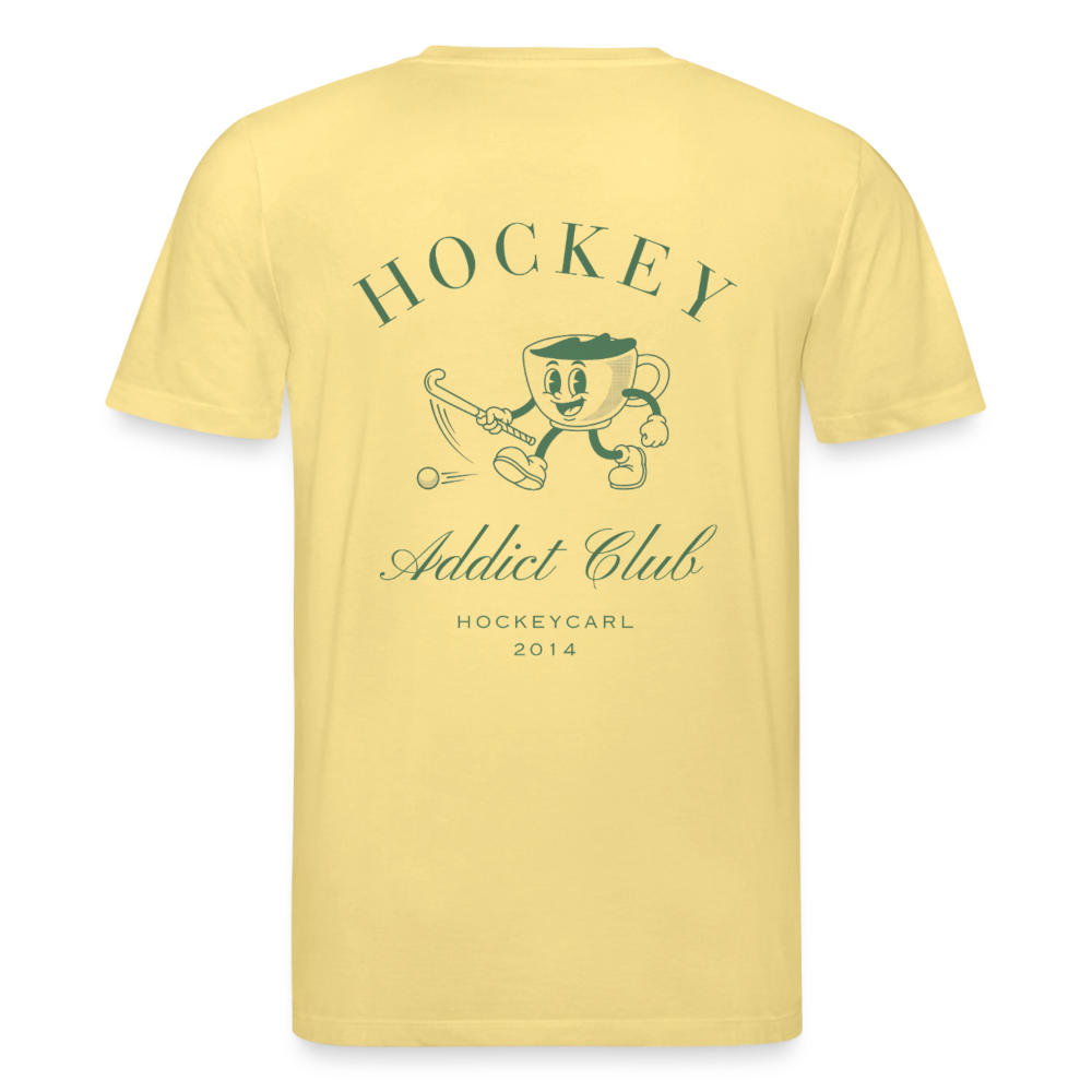 Hockey Addict Club – Organic Unisex T-Shirt - Gelb Viva 