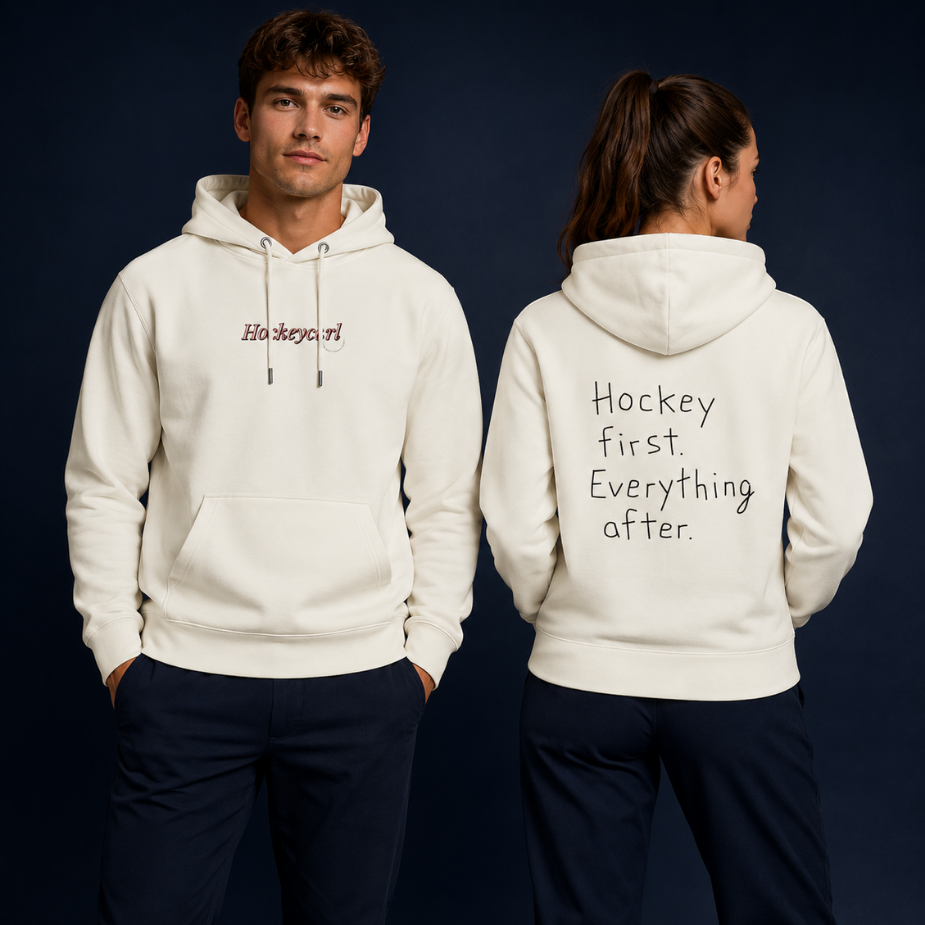Hockey First – Organic Unisex Hoodie