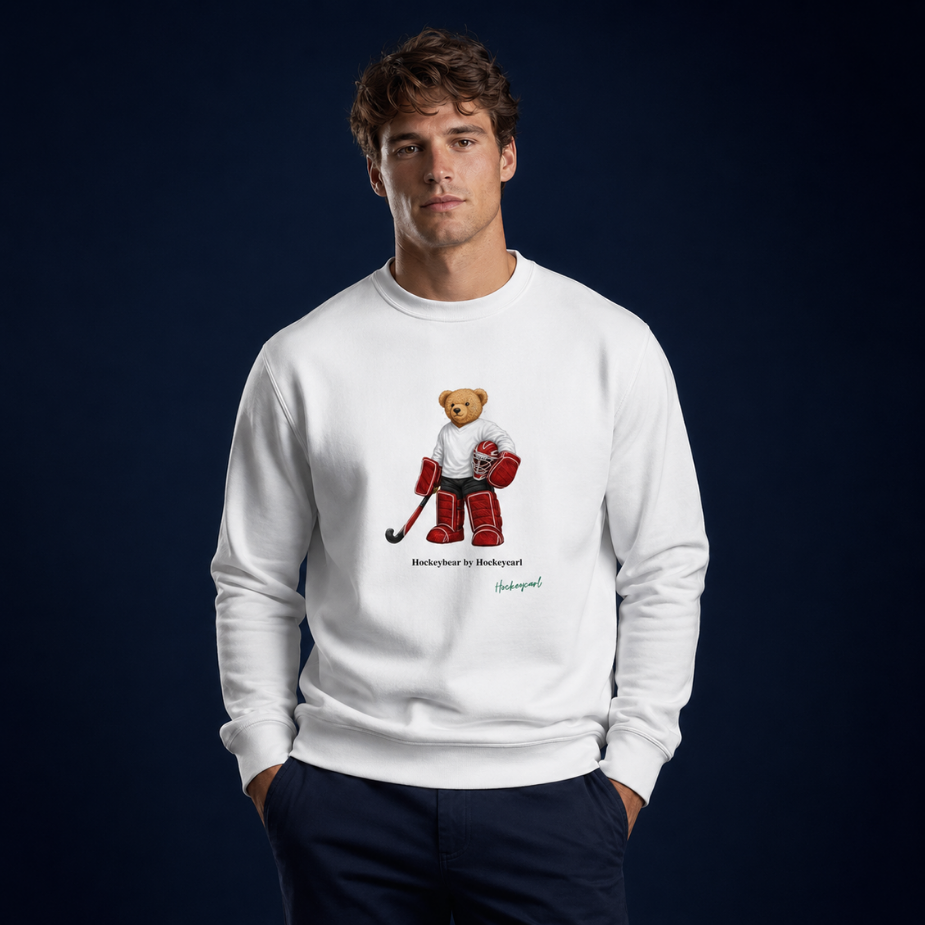 Hockeybear Keeper – Organic Unisex Sweater - Hockeycarl