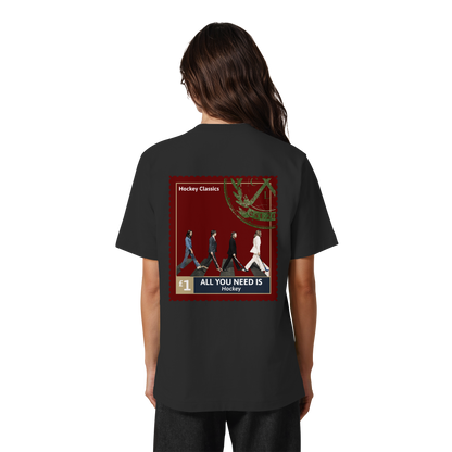 All You Need Is Hockey - Heavy Oversized Organic Shirt - Hockeycarl